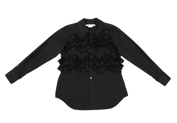 COMME des GARCONS Front Frill Round Collar Shirt K-169009_002