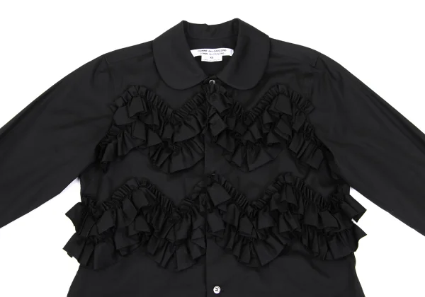 COMME des GARCONS Front Frill Round Collar Shirt K-169009_003