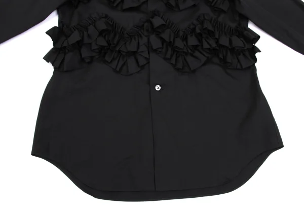 COMME des GARCONS Front Frill Round Collar Shirt K-169009_010