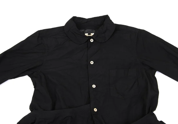 COMME des GARCONS Tiered Hem Round Collar Shirt K-169010_003