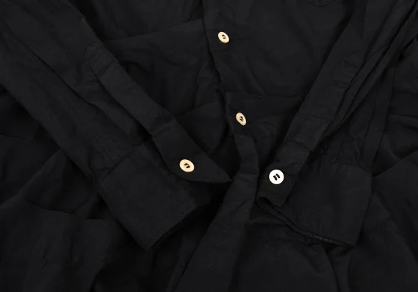 COMME des GARCONS Tiered Hem Round Collar Shirt K-169010_010