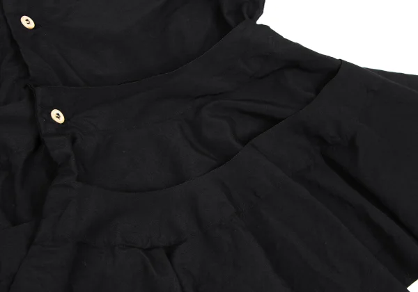 COMME des GARCONS Tiered Hem Round Collar Shirt K-169010_013