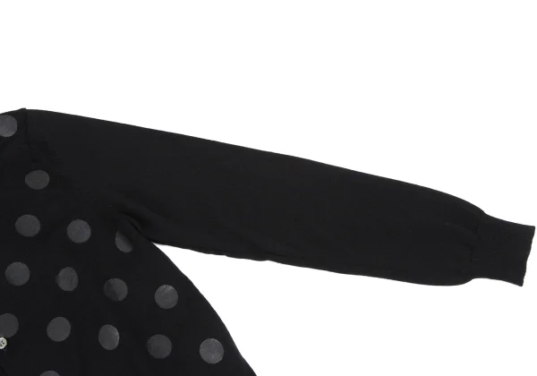 COMME des GARCONS Wool Front Dot Print Cardigan K-169012_005