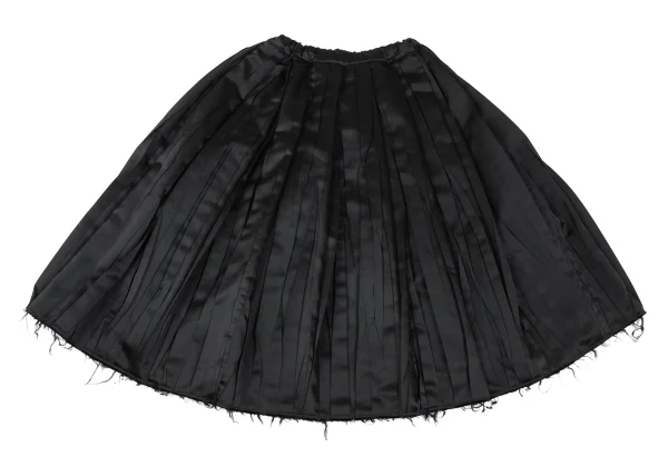 COMME des GARCONS Poly Cut-off Hem Design Wrinkled Pleats Skirt K-169014_009