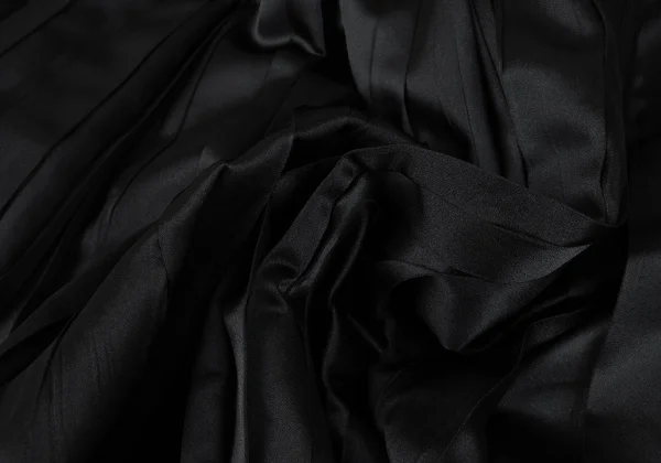 COMME des GARCONS Poly Cut-off Hem Design Wrinkled Pleats Skirt K-169014_010