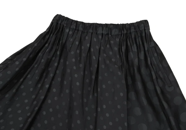 Y's Dot Jacquard Switching Design Cupra Skirt K-169015_003