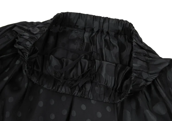 Y's Dot Jacquard Switching Design Cupra Skirt K-169015_005