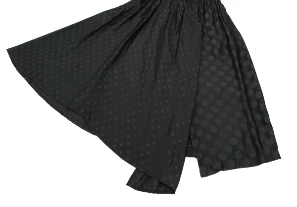 Y's Dot Jacquard Switching Design Cupra Skirt K-169015_006