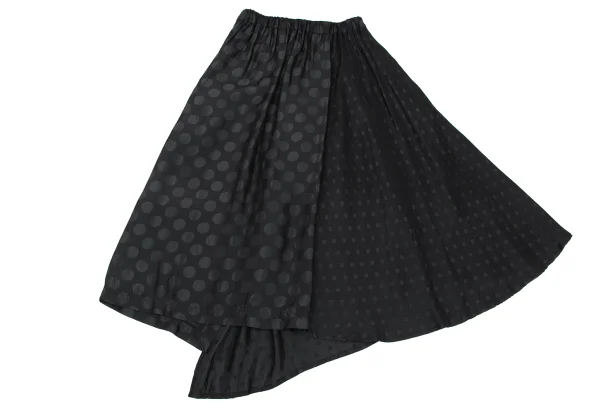 Y's Dot Jacquard Switching Design Cupra Skirt K-169015_009