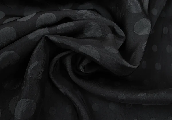 Y's Dot Jacquard Switching Design Cupra Skirt K-169015_012