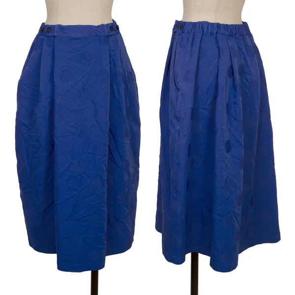 zucca Dyed Poly Dot Jacquard Skirt Blue S K-169016_001