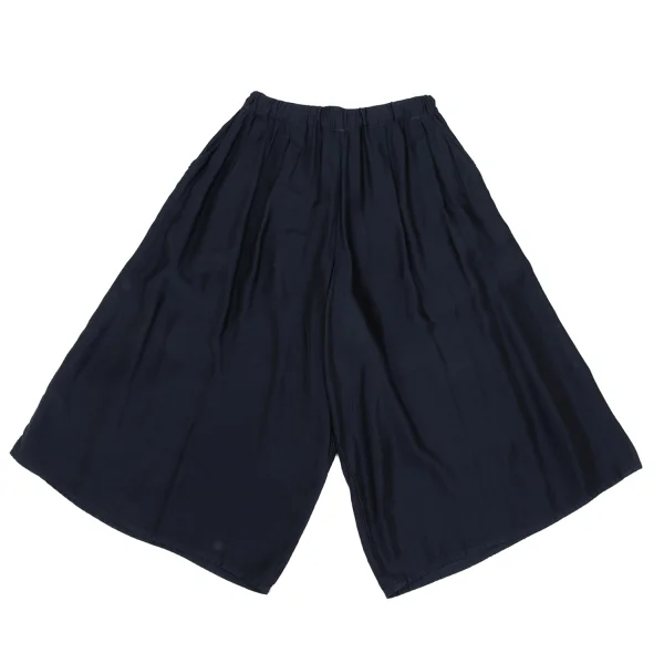 zucca Cupra Blend Tuck Wide Cropped Pants Navy S K-169017_001