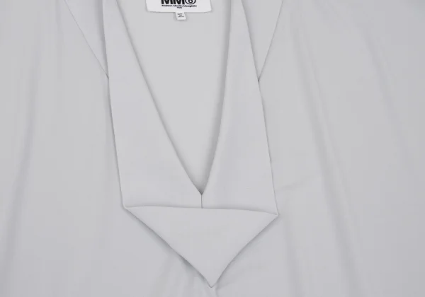 MM6 Rayon Poly Drape V Neck Dress K-169018_006