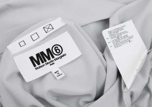 MM6 Rayon Poly Drape V Neck Dress K-169018_017