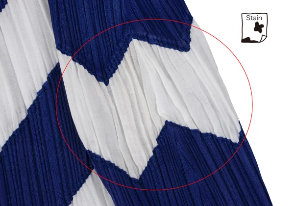 PLEATS PLEASE Zigzag Switching Sleeveless Pleated Tunic K-169020_006