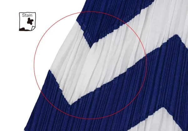 PLEATS PLEASE Zigzag Switching Sleeveless Pleated Tunic K-169020_007