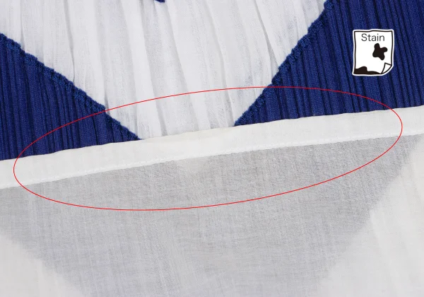 PLEATS PLEASE Zigzag Switching Sleeveless Pleated Tunic K-169020_011