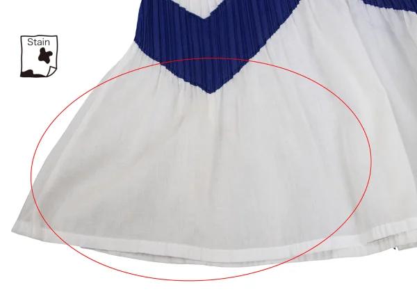 PLEATS PLEASE Zigzag Switching Sleeveless Pleated Tunic K-169020_013