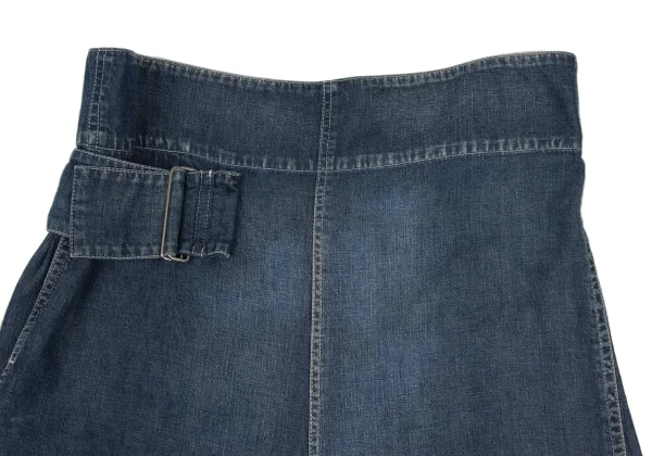 Yohji Yamamoto FEMME Cotton Denim Wide Dropped Crotch Pants K-169021_006