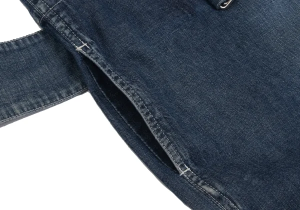 Yohji Yamamoto FEMME Cotton Denim Wide Dropped Crotch Pants K-169021_009