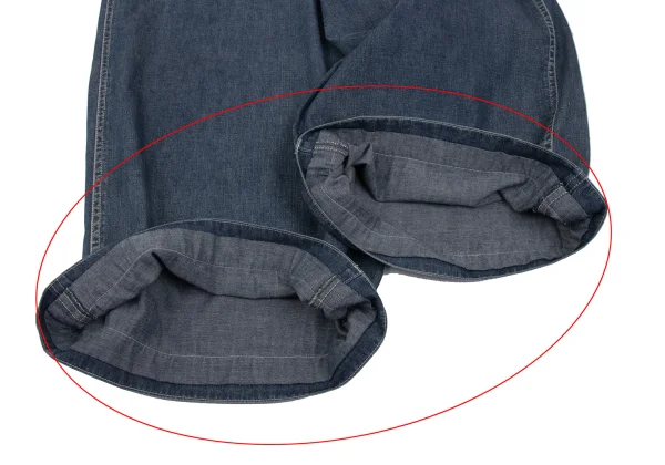 Yohji Yamamoto FEMME Cotton Denim Wide Dropped Crotch Pants K-169021_011