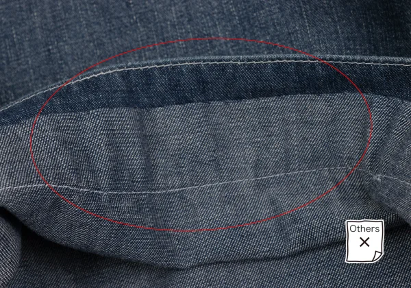 Yohji Yamamoto FEMME Cotton Denim Wide Dropped Crotch Pants K-169021_012