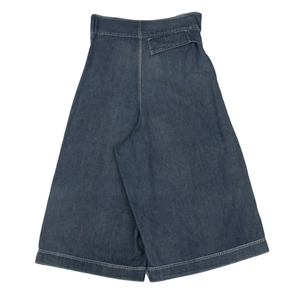 Yohji Yamamoto FEMME Cotton Denim Wide Dropped Crotch Pants K-169021_014