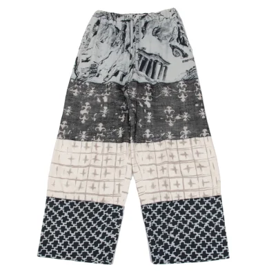 ISSEY MIYAKE PERMANENTE Printed Mixed-material Pants