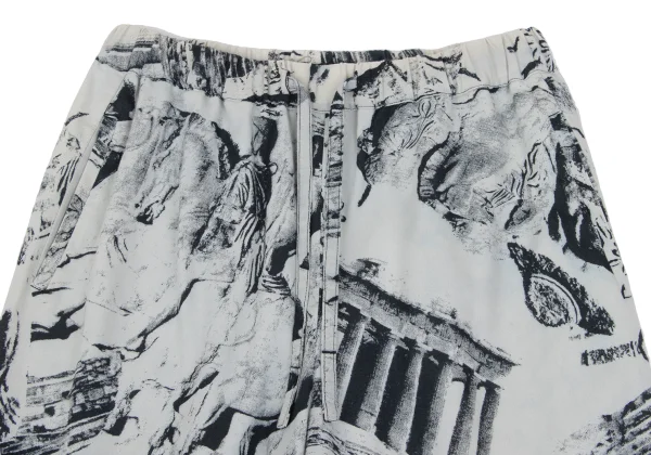 ISSEY MIYAKE PERMANENTE Printed Mixed-material Pants K-169022_003