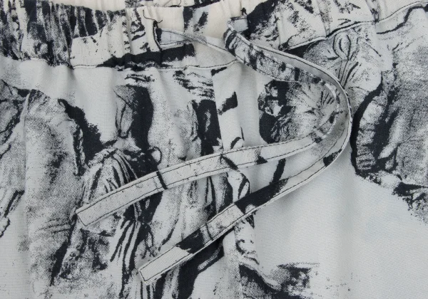 ISSEY MIYAKE PERMANENTE Printed Mixed-material Pants K-169022_004