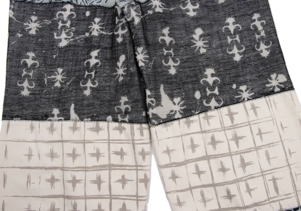 ISSEY MIYAKE PERMANENTE Printed Mixed-material Pants K-169022_011