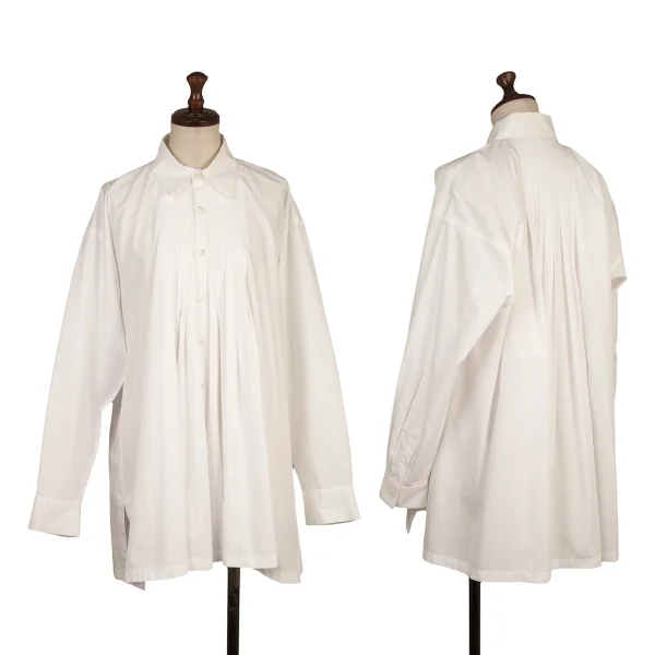LIMI feu Pintuck Design Long-sleeved Shirt White S K-169024_001