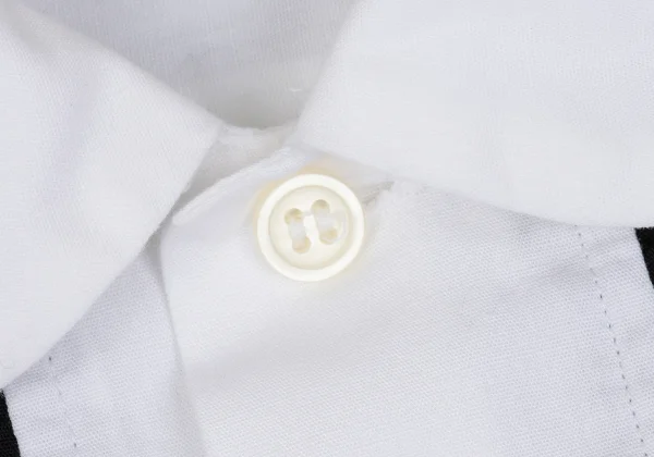 BLACK COMME des GARCONS Frill Front Cotton Shirt K-169029_005