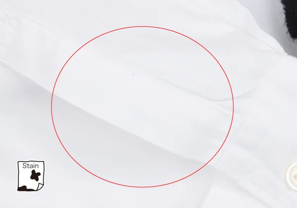 BLACK COMME des GARCONS Frill Front Cotton Shirt K-169029_010