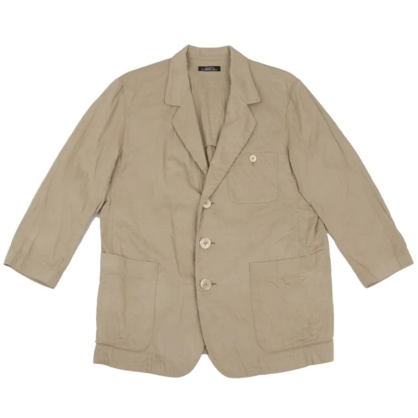 ISSEY MIYAKE PERMANENTE Wrinkle Cotton Jacket Beige M K-169031_001