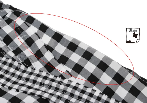 tricot COMME des GARCONS Cut-off Ribbon Design Check Sleeveless Blouse K-169032_008