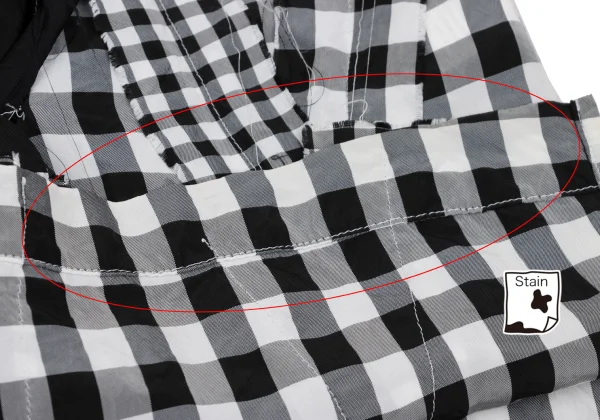 tricot COMME des GARCONS Cut-off Ribbon Design Check Sleeveless Blouse K-169032_012