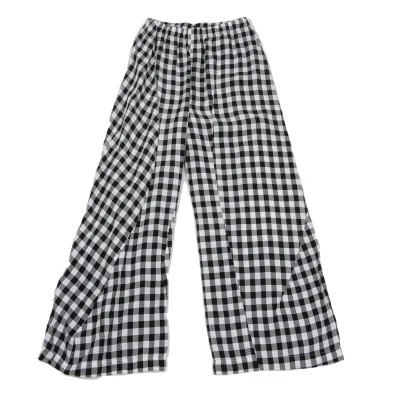 tricot COMME des GARCONS Curve Switching Check Wide Pants