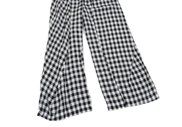 tricot COMME des GARCONS Curve Switching Check Wide Pants K-169033_005