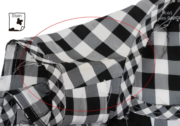 tricot COMME des GARCONS Cut-off Ribbon Design Check Sleeveless Blouse & Pants K-169034_006