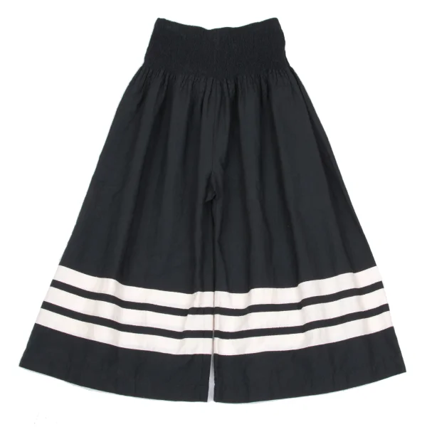 ISSEY MIYAKE HaaT Hem Striped Wide Pants Black 2 K-169035_001