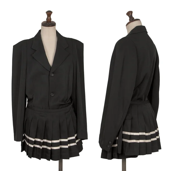 COMME des GARCONS Tailored Jacket With Pleats Skirt  Black M K-169036_001