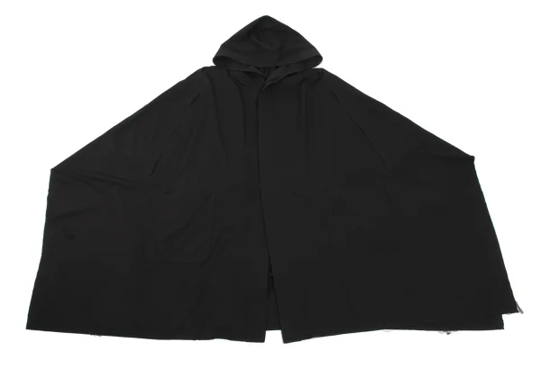 S'YTE Rayon Blend Hem Cut-off Hoodie Poncho Coat K-169037_002