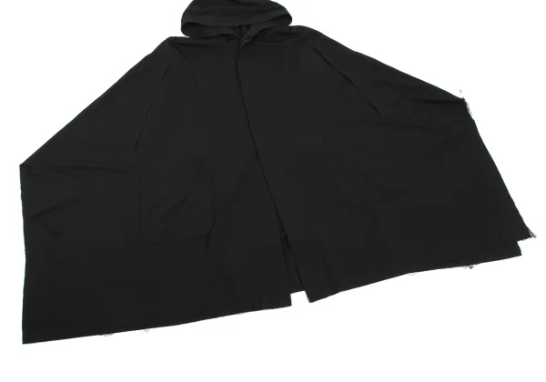S'YTE Rayon Blend Hem Cut-off Hoodie Poncho Coat K-169037_009