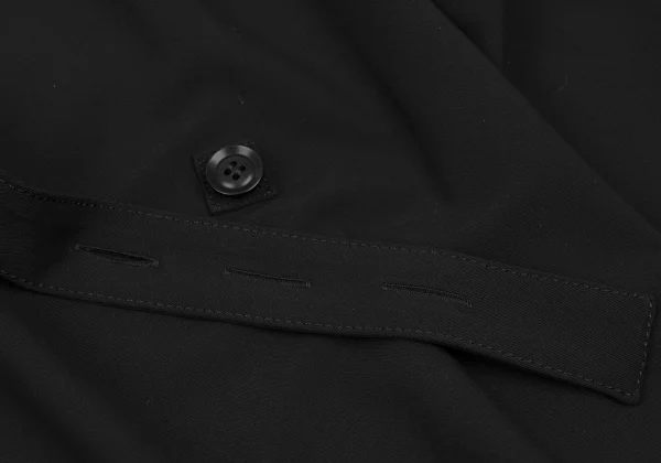 S'YTE Rayon Blend Hem Cut-off Hoodie Poncho Coat K-169037_014