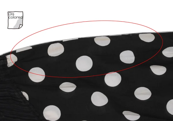 PLEATS PLEASE Dot Print Patchwork Design Pleats Asymmetry Poncho K-169039_004