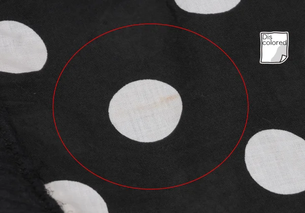 PLEATS PLEASE Dot Print Patchwork Design Pleats Asymmetry Poncho K-169039_007