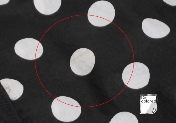 PLEATS PLEASE Dot Print Patchwork Design Pleats Asymmetry Poncho K-169039_012