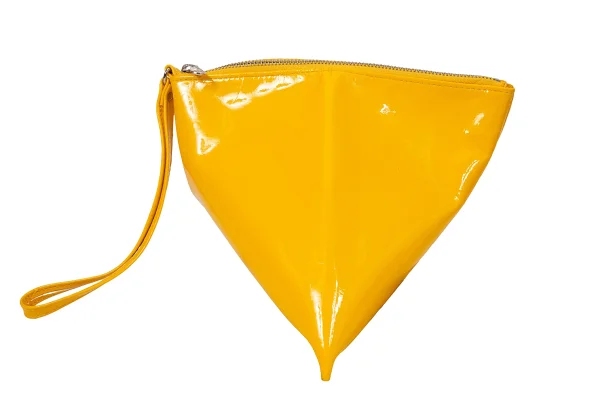JUNYA WATANABE COMME des GARCONS Synthetic Enamel Triangle Bag K-169042_004