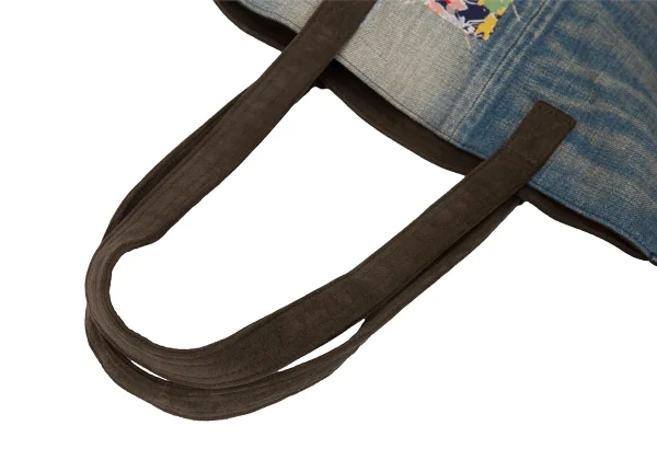 JUNYA WATANABE COMME des GARCONS denim Floral Patch Denim Tote Bag K-169044_009